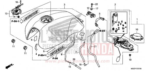 FUEL TANK/FUEL PUMP (CB1100CA/NA/NAD) CB1100CAK de 2019